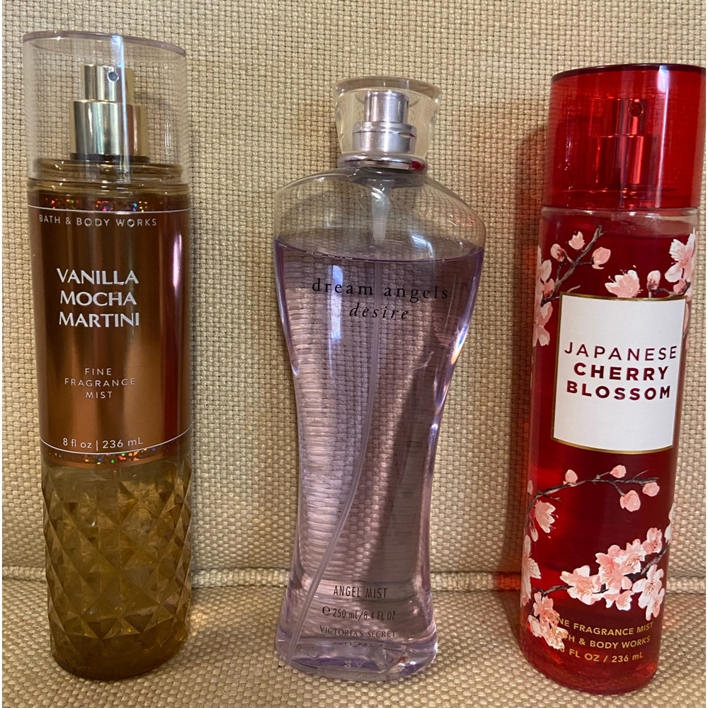 Victoria’s Secret and Bath and Body Works body sprays